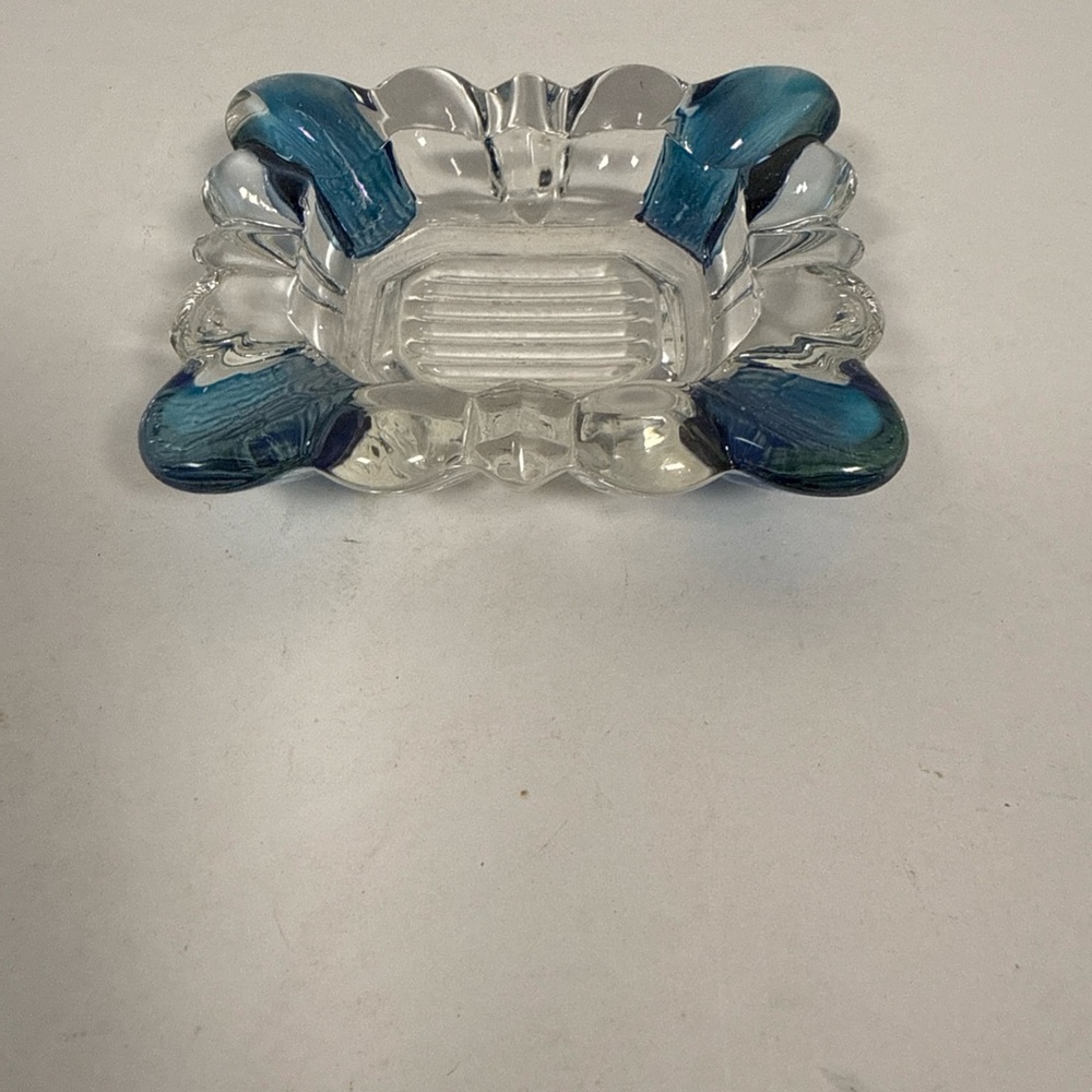 Vintage Westmoreland Blue Petite Ashtrays - Ring Dishes- Trinket Dishes - Picture 2 of 5